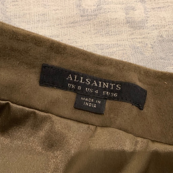 All saints Suede Skirt - Picture 2 of 4